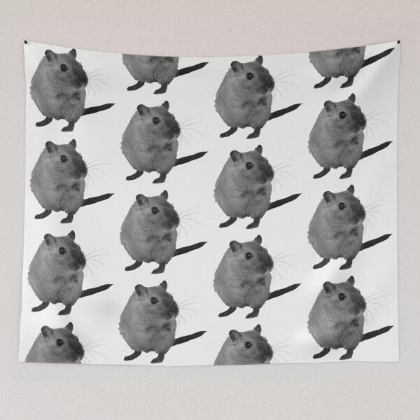 Item preview, Gerbil Silhouette: Photo Cutout in Black and White designed and sold by EmeraldeaArt.