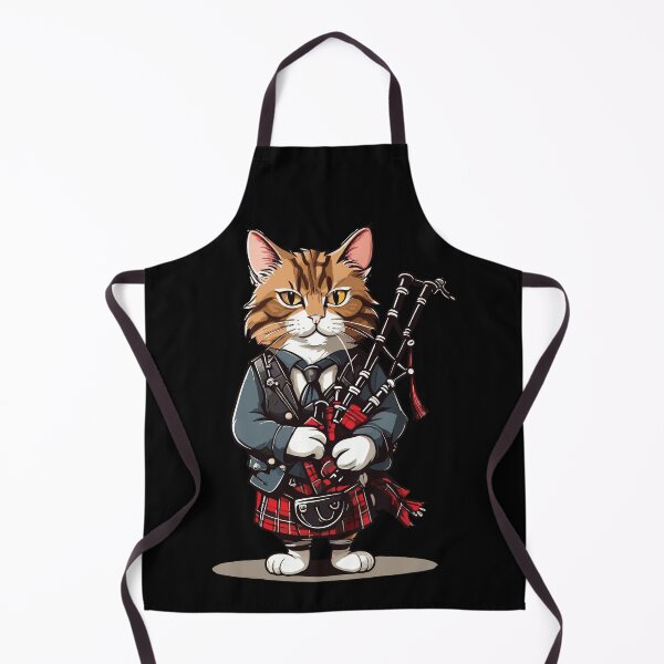 Item preview, Bagpiper cat. Traditional Scottish musician. designed and sold by twisted-dot.