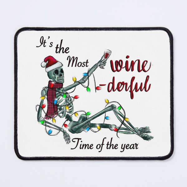 Item preview, Most Wine-derful Time Of The Year Sassy Skeleton designed and sold by SanguineSiren.