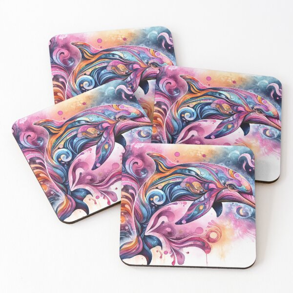 Item preview, Psychedelic imagery of a dolphin designed and sold by welshdesigns.