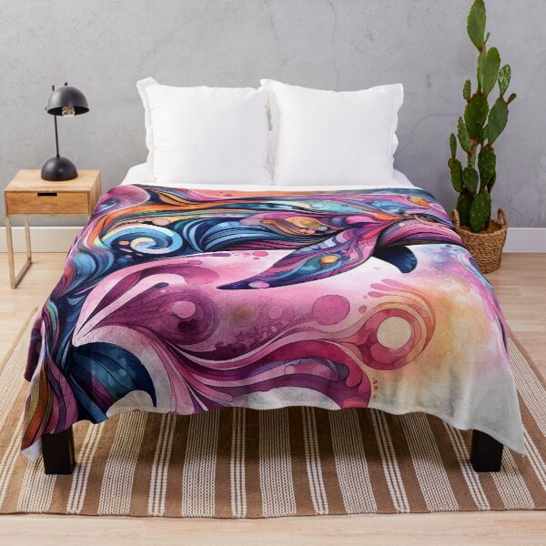 Item preview, Psychedelic imagery of a dolphin designed and sold by welshdesigns.