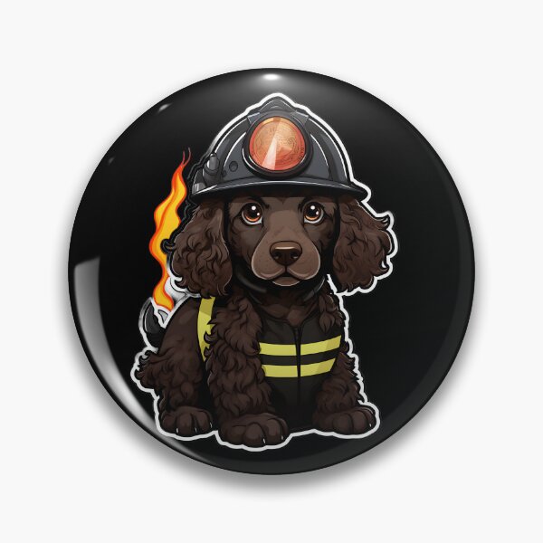 Item preview, Firefighter Aws Puppy designed and sold by CUTEDOGGIEZ.