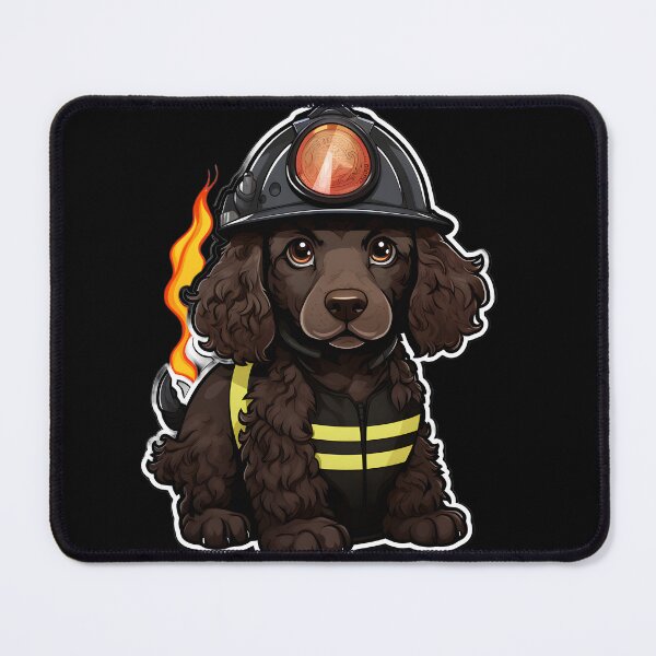 Item preview, Firefighter Aws Puppy designed and sold by CUTEDOGGIEZ.