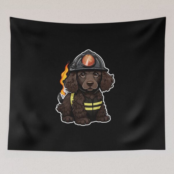Item preview, Firefighter Aws Puppy designed and sold by CUTEDOGGIEZ.