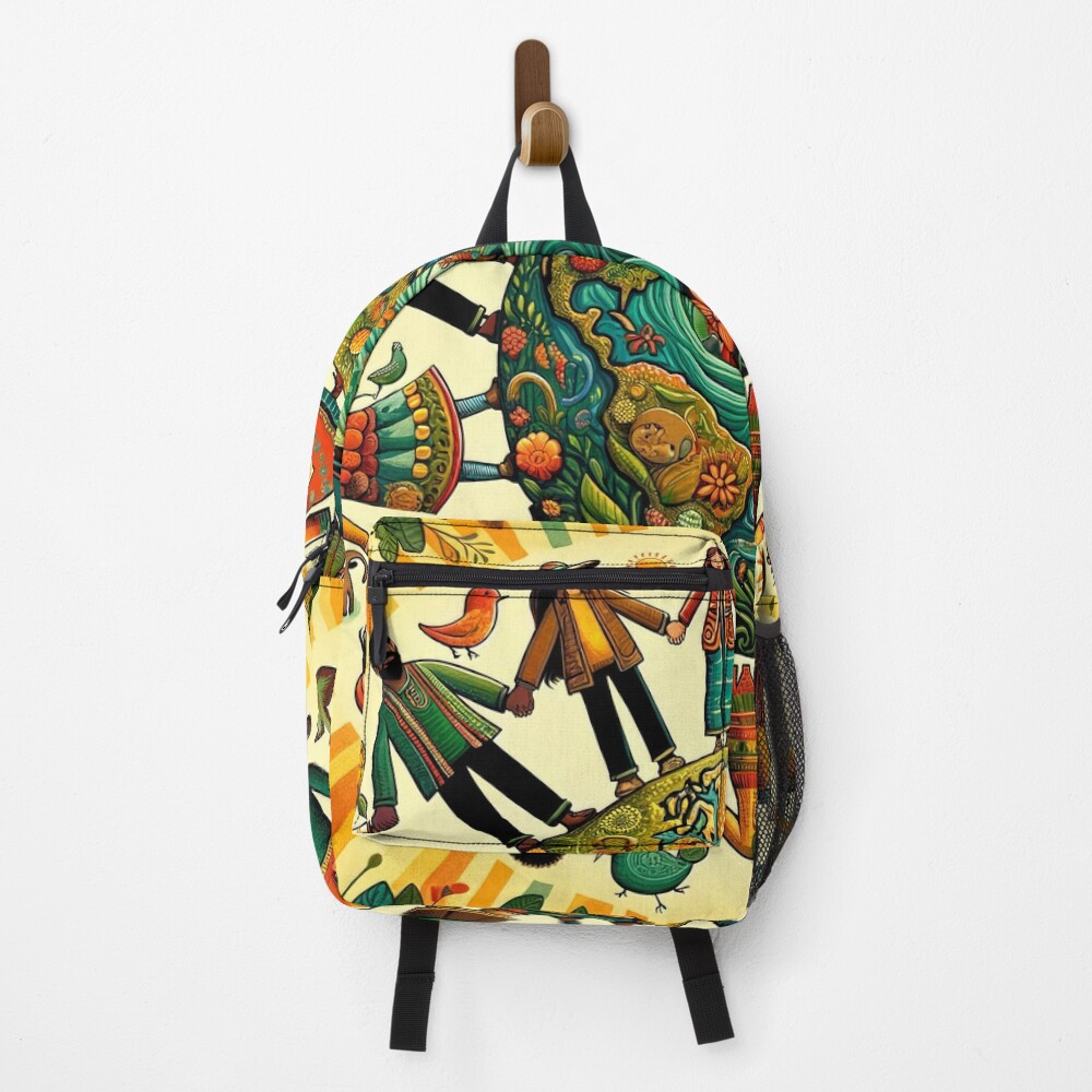 Vista previa del artículo con la obra «Mochila», diseñado y vendido por The-Library.