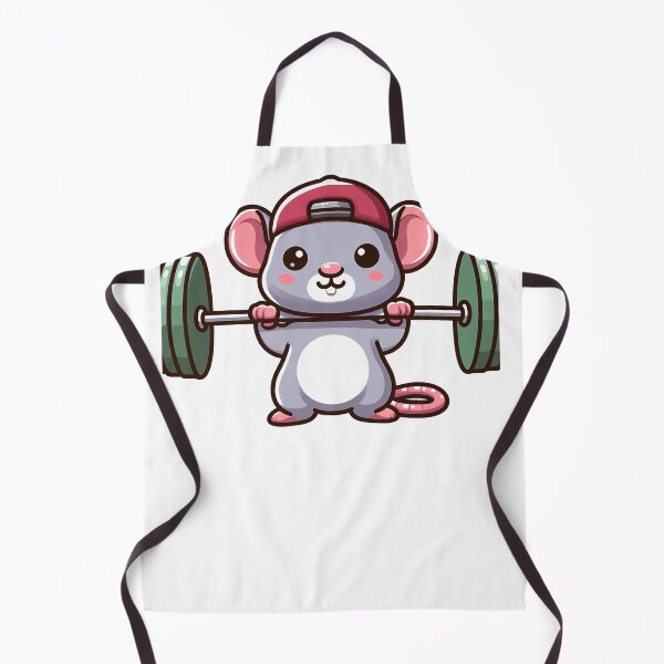 Item preview, Cute Gym Rat Lifting Barbell designed and sold by ArsiStrenght.