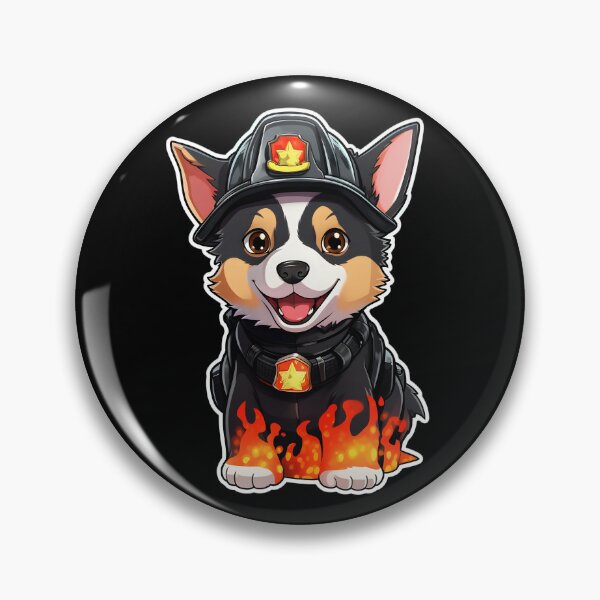 Item preview, Firefighter Australian Cattle Dog designed and sold by CUTEDOGGIEZ.