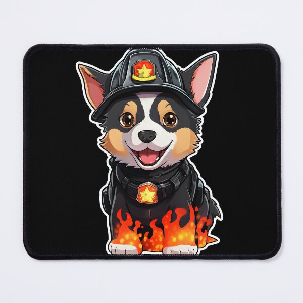 Item preview, Firefighter Australian Cattle Dog designed and sold by CUTEDOGGIEZ.