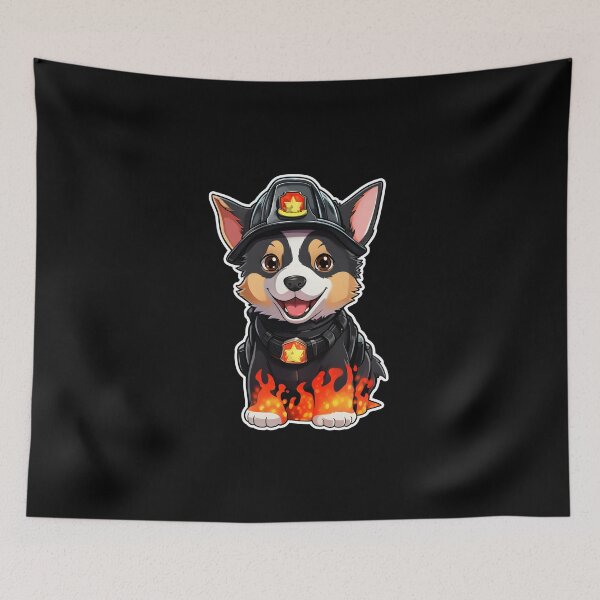 Item preview, Firefighter Australian Cattle Dog designed and sold by CUTEDOGGIEZ.