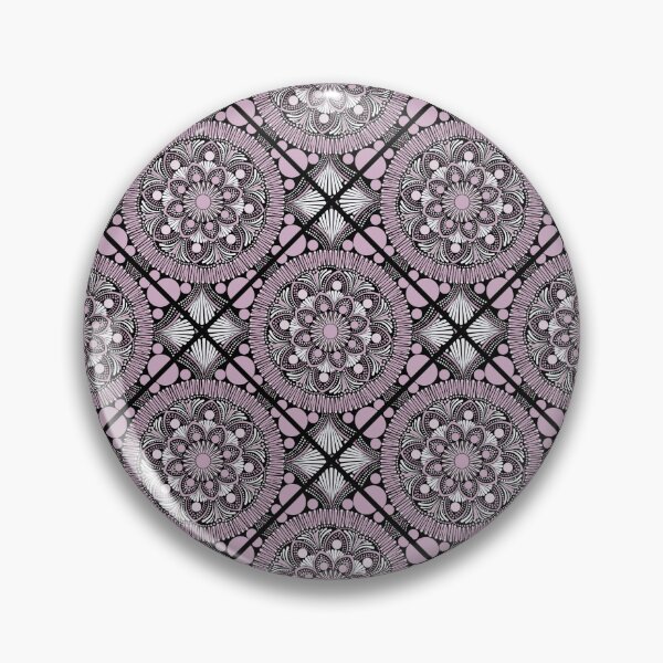 Item preview, Intangible Pink Lavender Dot Mandala Geo Tile designed and sold by Triplicate Limited.