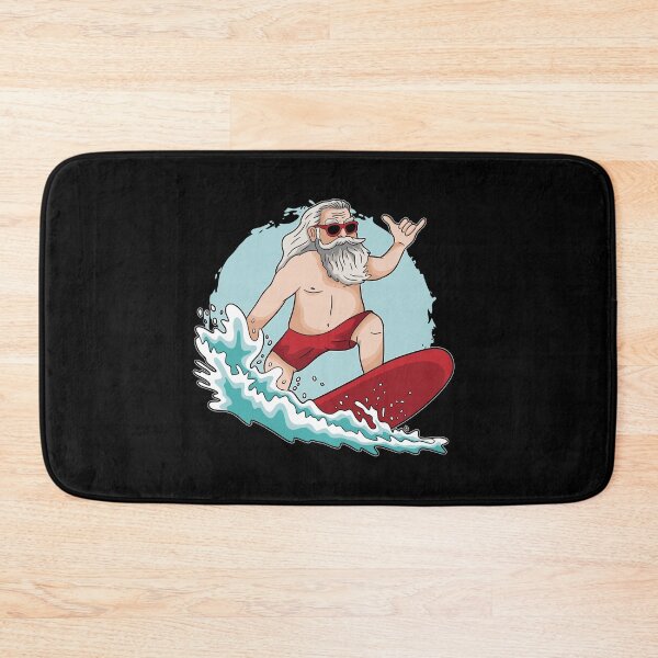 Item preview, Funny Surfing Santa Claus Hawaiian Christmas Santa Surfing  designed and sold by DrawHandArt.