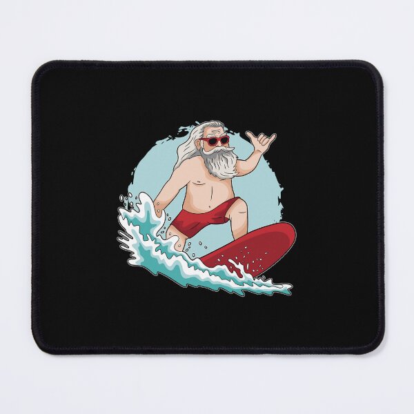 Item preview, Funny Surfing Santa Claus Hawaiian Christmas Santa Surfing  designed and sold by DrawHandArt.