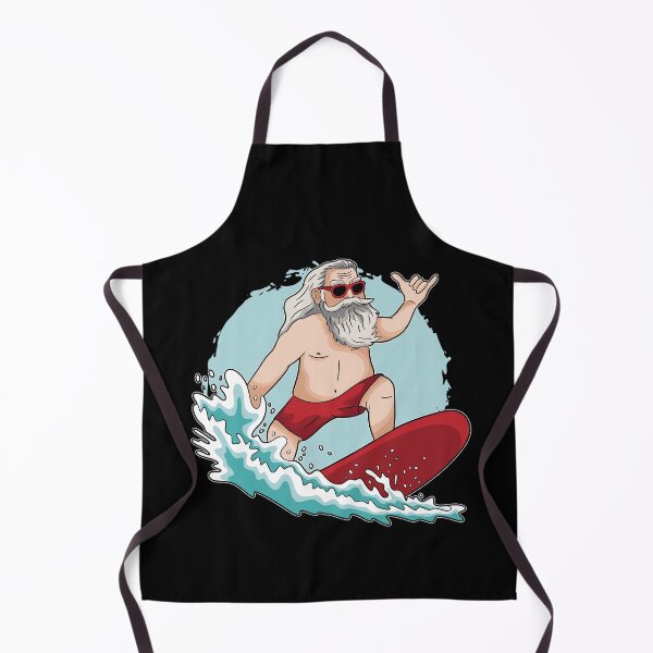 Item preview, Funny Surfing Santa Claus Hawaiian Christmas Santa Surfing  designed and sold by DrawHandArt.