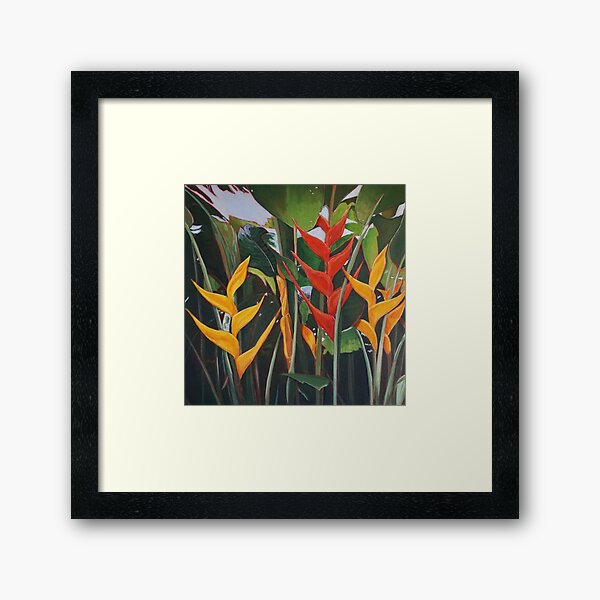 Beharry Heliconia Framed Art Print