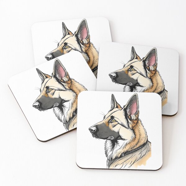 Item preview, Portrait of a German Shepherd Colour designed and sold by SW-Graphics.