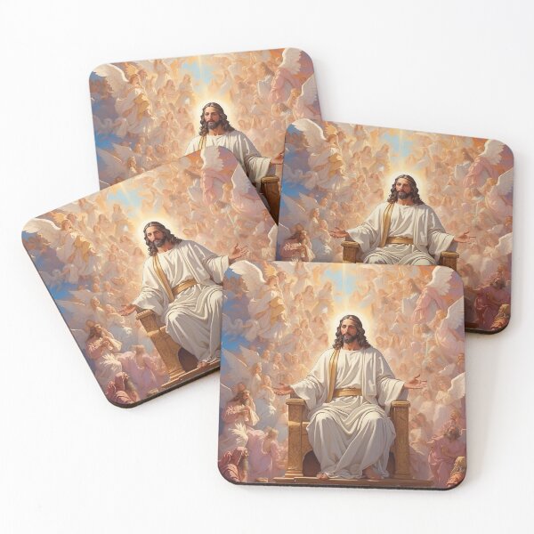 Item preview, Angel Jesus in Heaven, Christian Art for Gifts - Jesus designed and sold by HeavenArtStudio.
