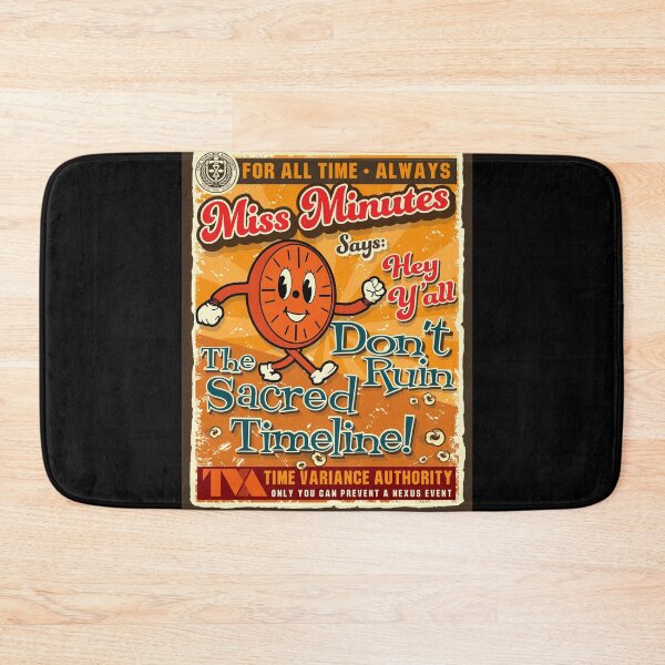 Artikelvorschau, TVA Miss Minutes Retro-Poster entworfen und verkauft von Alema Art.