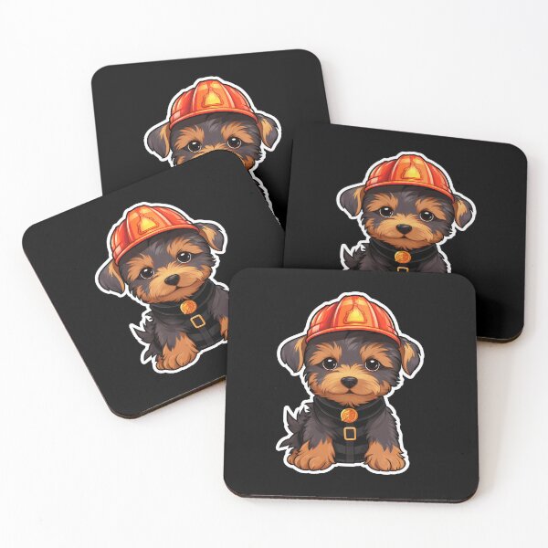 Item preview, Firefighter Australian Terrier designed and sold by CUTEDOGGIEZ.