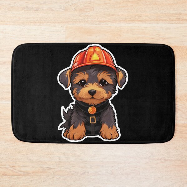 Item preview, Firefighter Australian Terrier designed and sold by CUTEDOGGIEZ.