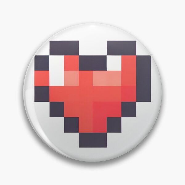 Item preview, Red Pixelated Heart - Cute symbol of love  designed and sold by Geekbits-Store.