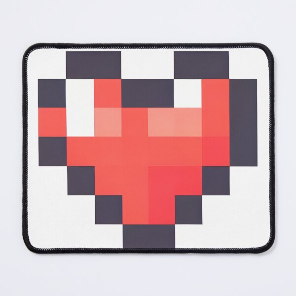 Item preview, Red Pixelated Heart - Cute symbol of love designed and sold by Geekbits-Store.