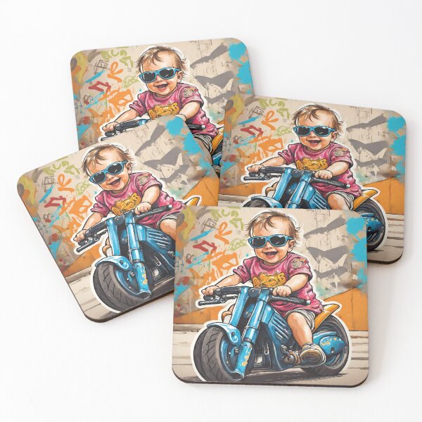 Item preview, Cute Baby biker  designed and sold by Lost Highway Horror..
