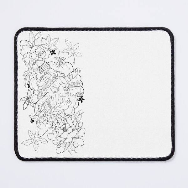Item preview, Traditional Japanese namakubi tattoo flash. designed and sold by ReaperRoseCo.