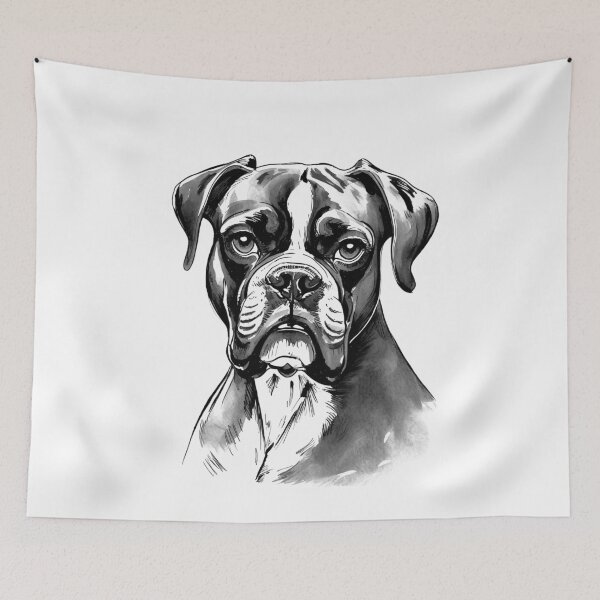 Item preview, Portrait of a Boxer Dog designed and sold by SW-Graphics.