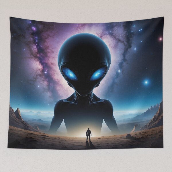 Item preview, Alien Visitor designed and sold by TheCatsCorner.