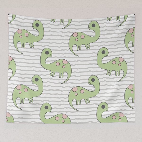 Item preview, ADHD creature /1. A sweet, minty, adorable dinosaur with pink spots and big eyes. designed and sold by My-fake-places.