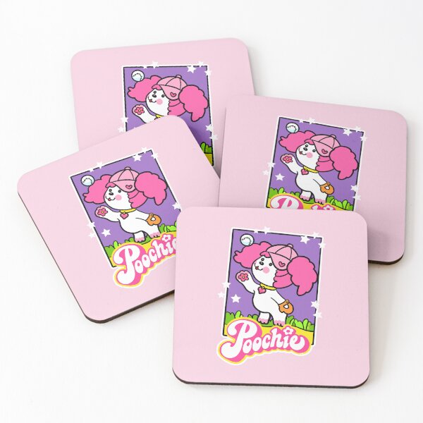 Item preview, Poochie Baseball - Retro 80s Pink Dog designed and sold by FunnehGacha.