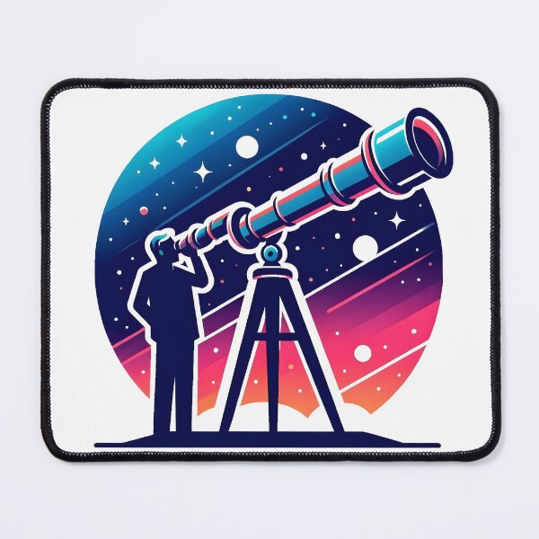 Aperçu de l'œuvre Télescope spatial pour les étoiles créée et vendue par Geekbits-Store.