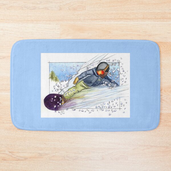 Item preview, Snow Boarder carves the pow on the mountain designed and sold by DrawnToColour.