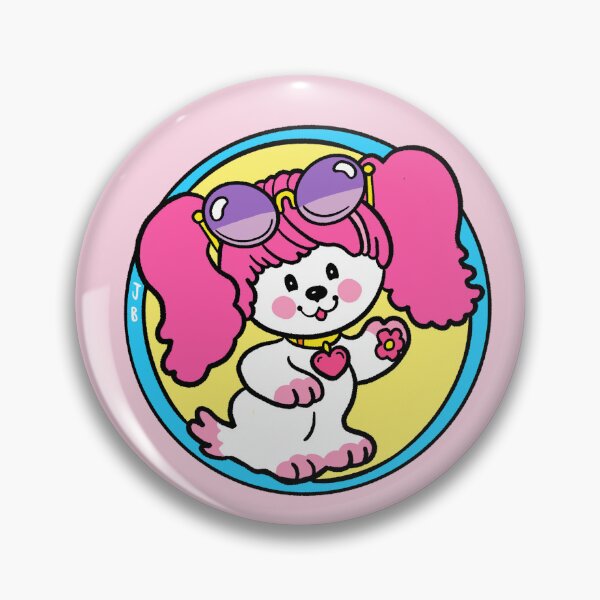 Item preview, Poochie in a circle - Retro 80s Pink Dog designed and sold by FunnehGacha.