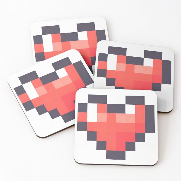 Item preview, Red Pixelated Heart - Cute symbol of love  designed and sold by Geekbits-Store.