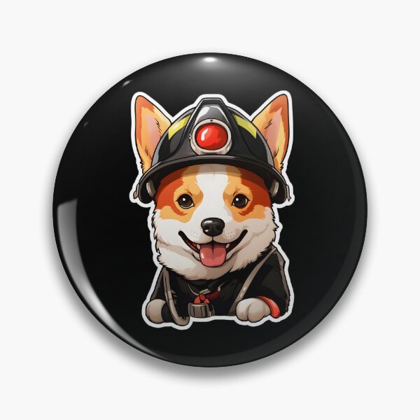 Item preview, Firefighter Basenji designed and sold by CUTEDOGGIEZ.