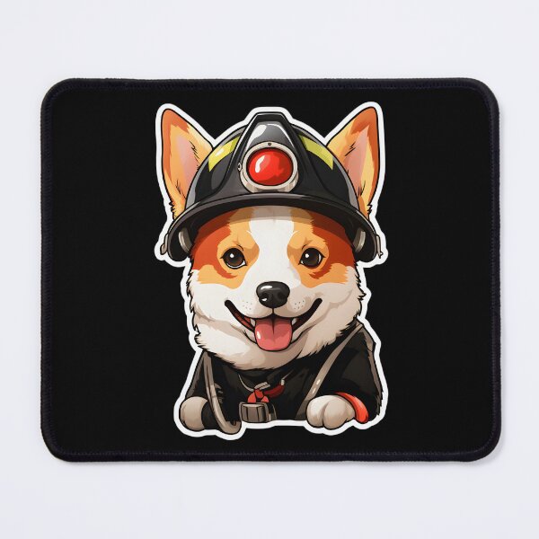 Item preview, Firefighter Basenji designed and sold by CUTEDOGGIEZ.