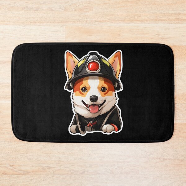 Item preview, Firefighter Basenji designed and sold by CUTEDOGGIEZ.