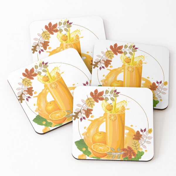 Item preview, Orange juice with splashing liquid and sliced fruit designed and sold by Modern-Tropical.