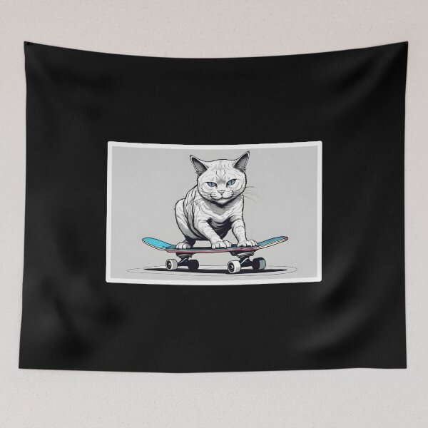 Item preview, Steazy Skater Cat designed and sold by GypsyGarou.