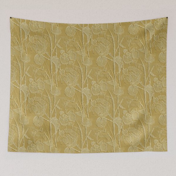 Item preview, My Patio Roses Yellow Monochromatic Pattern  designed and sold by Artistestella.