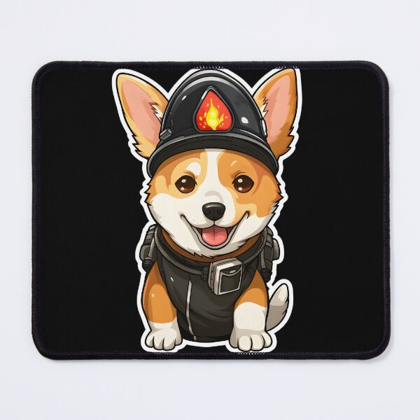Item preview, Firefighter African Barkless Puppy designed and sold by CUTEDOGGIEZ.