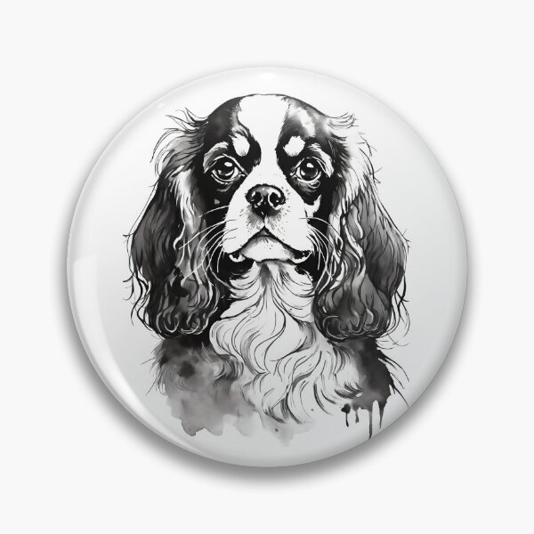 Artikelvorschau, Porträt des Cavalier King Charles Spaniel entworfen und verkauft von SW-Graphics.