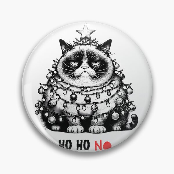 Item preview, Grumpy Cat's Holiday Displeasure on Christmas - Ho HO no. designed and sold by wearandpaper.