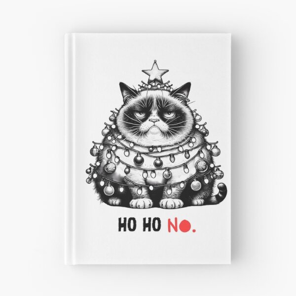Item preview, Grumpy Cat's Holiday Displeasure on Christmas - Ho HO no. designed and sold by wearandpaper.