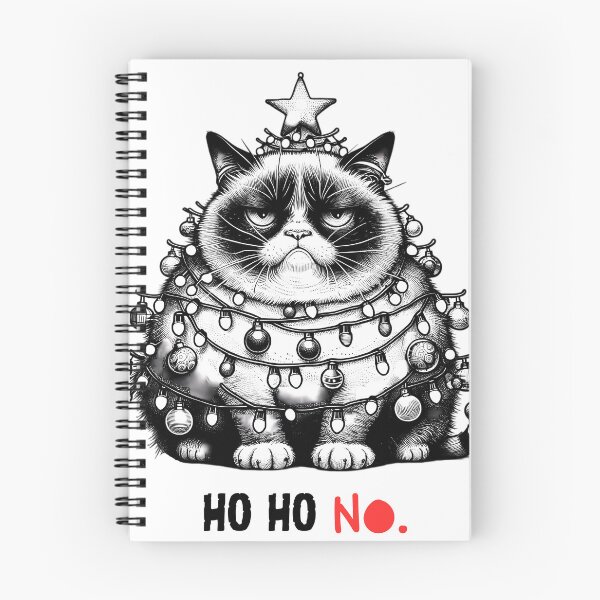 Item preview, Grumpy Cat's Holiday Displeasure on Christmas - Ho HO no. designed and sold by wearandpaper.