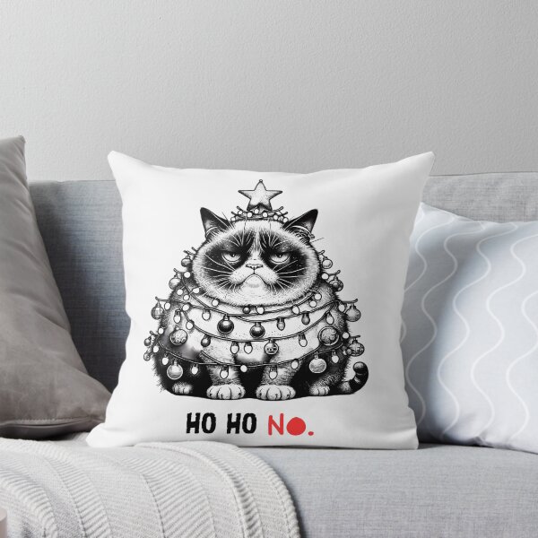 Item preview, Grumpy Cat's Holiday Displeasure on Christmas - Ho HO no. designed and sold by wearandpaper.