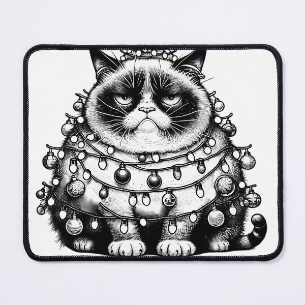Item preview, Grumpy Cat's Holiday Displeasure on Christmas - Ho HO no. designed and sold by wearandpaper.