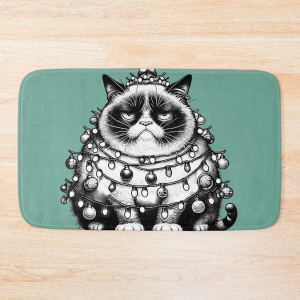 Item preview, Grumpy Cat's Holiday Displeasure on Christmas - Ho HO no. designed and sold by wearandpaper.