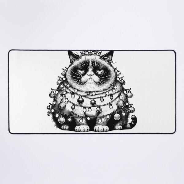 Item preview, Grumpy Cat's Holiday Displeasure on Christmas - Ho HO no. designed and sold by wearandpaper.